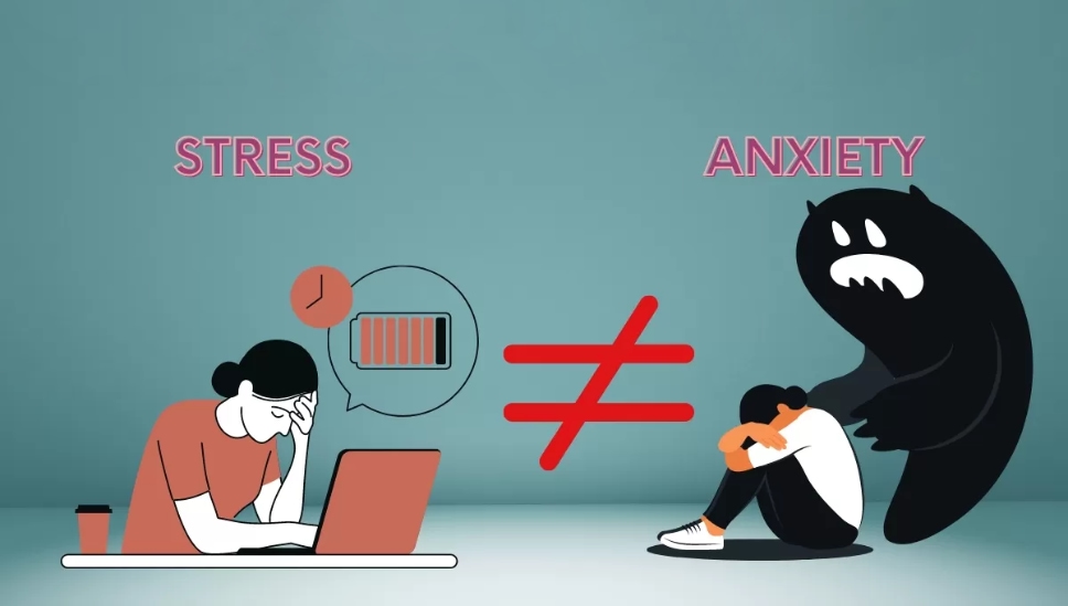 تفاوت اضطراب و استرس در علائم و نشانه‌‌ها