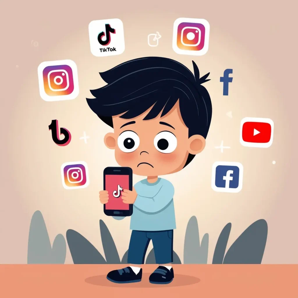 تأثیر شبکه‌های اجتماعی بر سلامت روان کودکان و نوجوانان